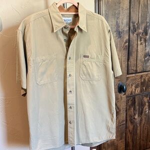 Carhartt Short Sleeve Button-Down Shirt in Khaki